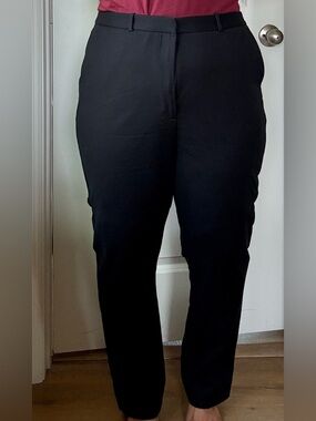 Donna Karan Black Slim Dress Pants
